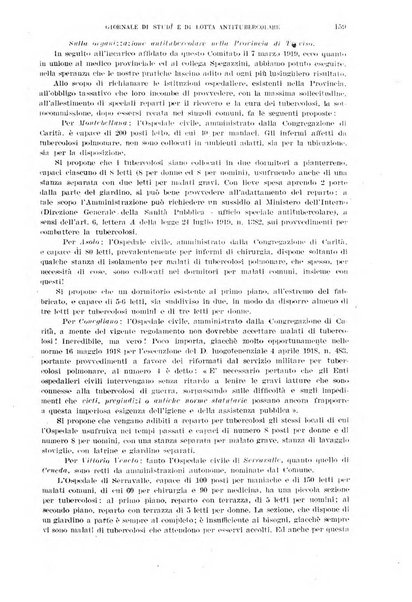 Tubercolosi giornale di studi e di lotta antitubercolare