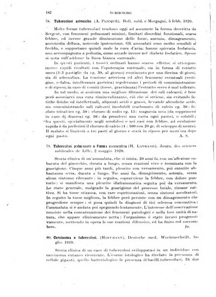 Tubercolosi giornale di studi e di lotta antitubercolare