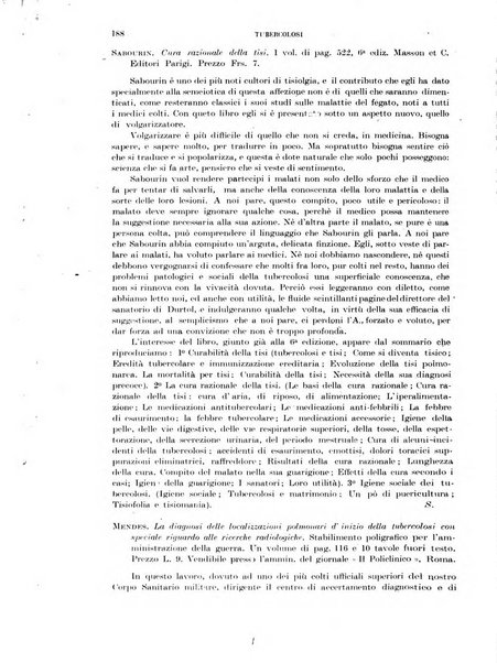 Tubercolosi giornale di studi e di lotta antitubercolare