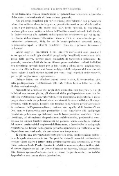 Tubercolosi giornale di studi e di lotta antitubercolare