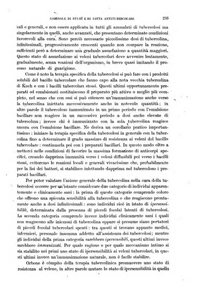 Tubercolosi giornale di studi e di lotta antitubercolare