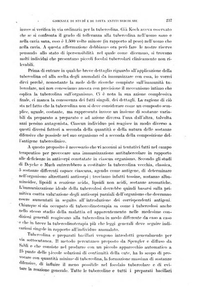 Tubercolosi giornale di studi e di lotta antitubercolare