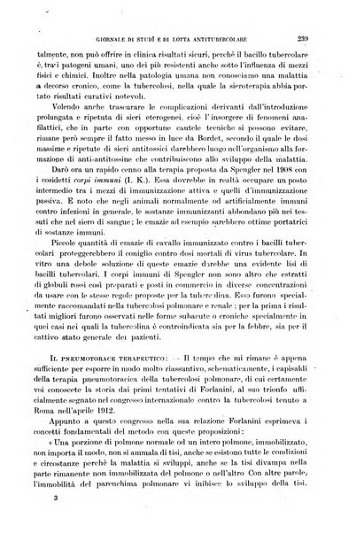 Tubercolosi giornale di studi e di lotta antitubercolare