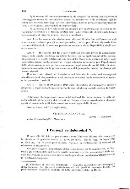 Tubercolosi giornale di studi e di lotta antitubercolare