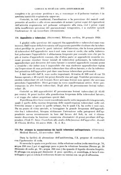 Tubercolosi giornale di studi e di lotta antitubercolare