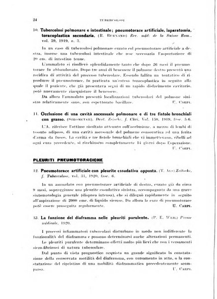 Tubercolosi giornale di studi e di lotta antitubercolare