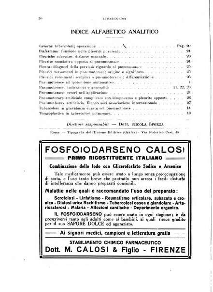 Tubercolosi giornale di studi e di lotta antitubercolare