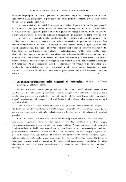 Tubercolosi giornale di studi e di lotta antitubercolare