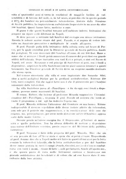 Tubercolosi giornale di studi e di lotta antitubercolare