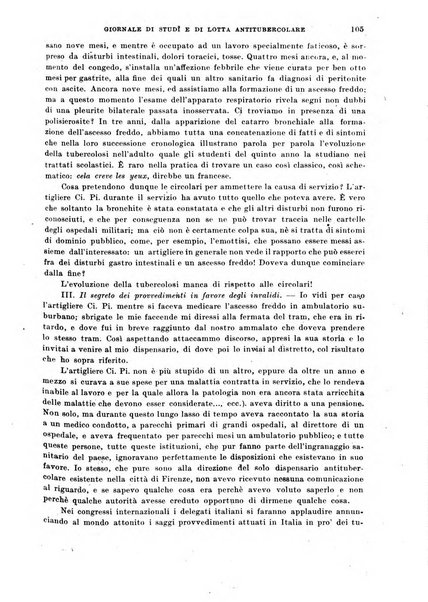 Tubercolosi giornale di studi e di lotta antitubercolare