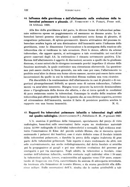 Tubercolosi giornale di studi e di lotta antitubercolare