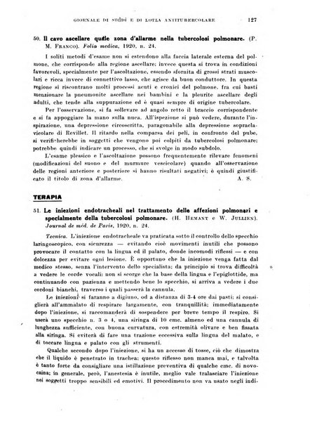 Tubercolosi giornale di studi e di lotta antitubercolare