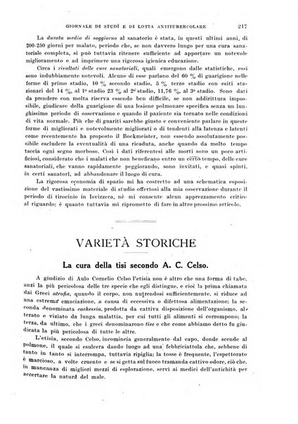 Tubercolosi giornale di studi e di lotta antitubercolare