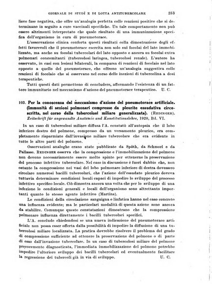 Tubercolosi giornale di studi e di lotta antitubercolare