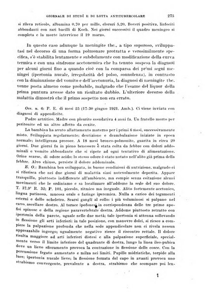 Tubercolosi giornale di studi e di lotta antitubercolare