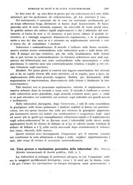 Tubercolosi giornale di studi e di lotta antitubercolare