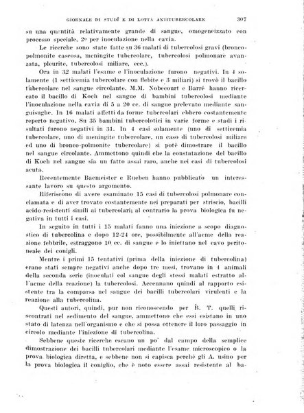 Tubercolosi giornale di studi e di lotta antitubercolare