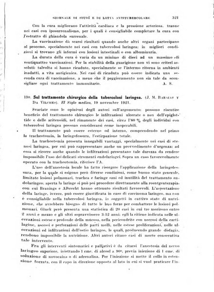 Tubercolosi giornale di studi e di lotta antitubercolare