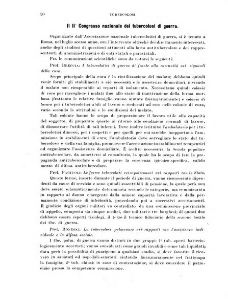 Tubercolosi giornale di studi e di lotta antitubercolare