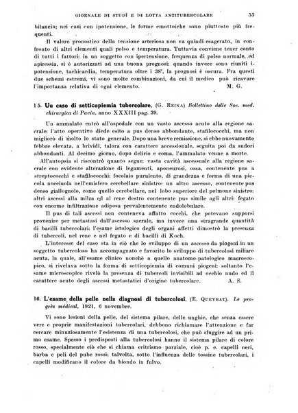 Tubercolosi giornale di studi e di lotta antitubercolare