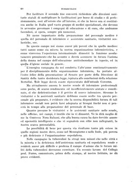 Tubercolosi giornale di studi e di lotta antitubercolare