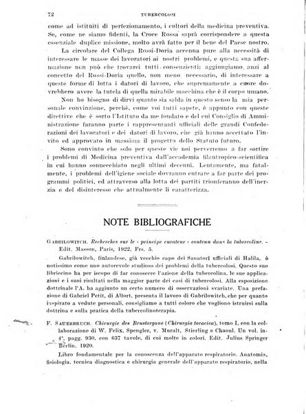 Tubercolosi giornale di studi e di lotta antitubercolare