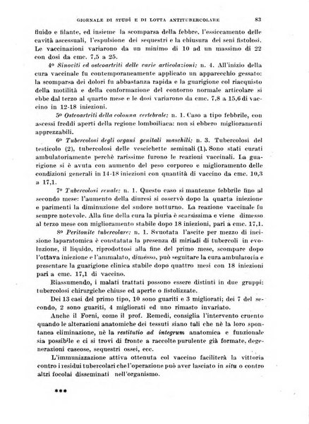 Tubercolosi giornale di studi e di lotta antitubercolare