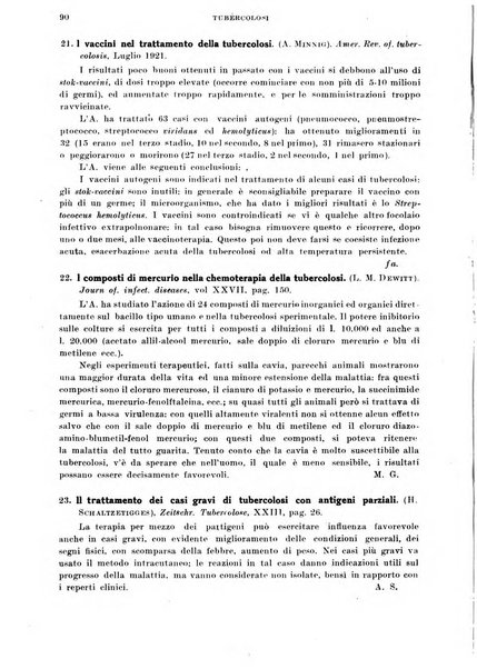 Tubercolosi giornale di studi e di lotta antitubercolare