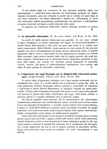 Tubercolosi giornale di studi e di lotta antitubercolare