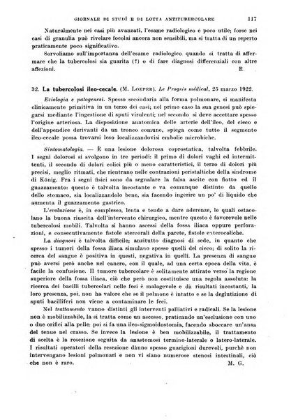 Tubercolosi giornale di studi e di lotta antitubercolare