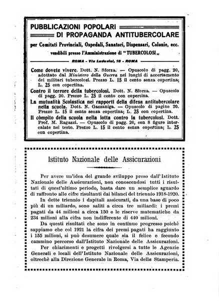 Tubercolosi giornale di studi e di lotta antitubercolare