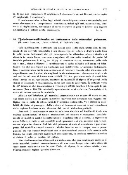 Tubercolosi giornale di studi e di lotta antitubercolare