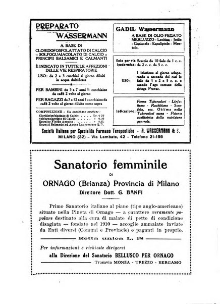 Tubercolosi giornale di studi e di lotta antitubercolare