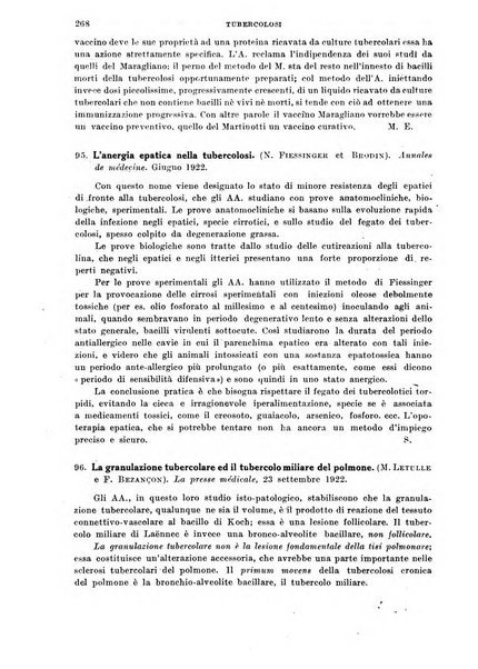 Tubercolosi giornale di studi e di lotta antitubercolare