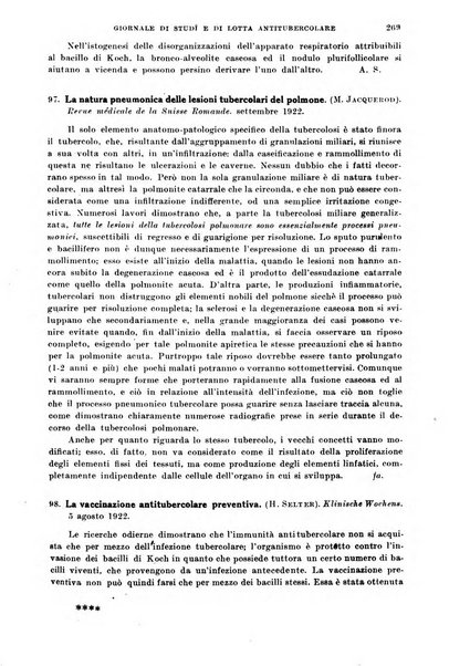 Tubercolosi giornale di studi e di lotta antitubercolare