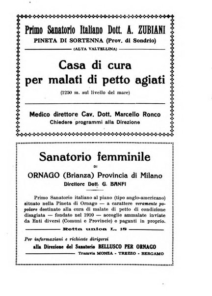 Tubercolosi giornale di studi e di lotta antitubercolare