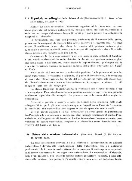 Tubercolosi giornale di studi e di lotta antitubercolare