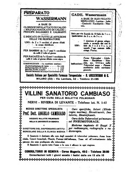 Tubercolosi giornale di studi e di lotta antitubercolare