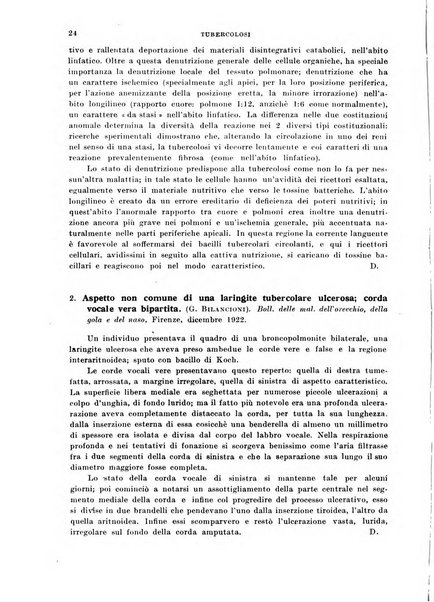 Tubercolosi giornale di studi e di lotta antitubercolare