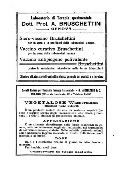 Tubercolosi giornale di studi e di lotta antitubercolare