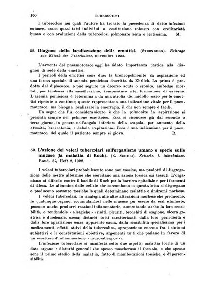 Tubercolosi giornale di studi e di lotta antitubercolare