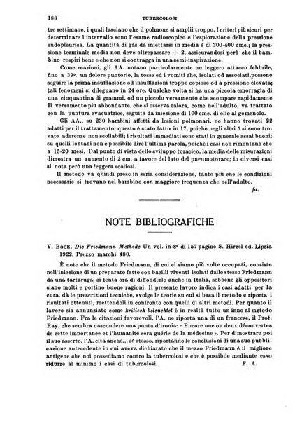 Tubercolosi giornale di studi e di lotta antitubercolare