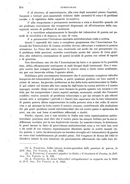 Tubercolosi giornale di studi e di lotta antitubercolare