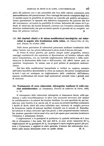 Tubercolosi giornale di studi e di lotta antitubercolare