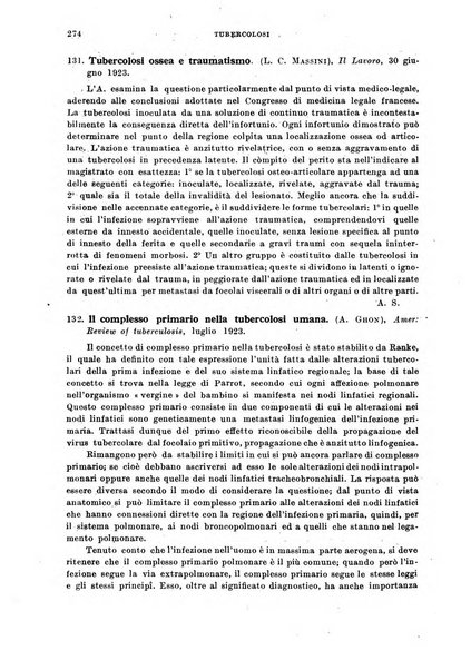 Tubercolosi giornale di studi e di lotta antitubercolare