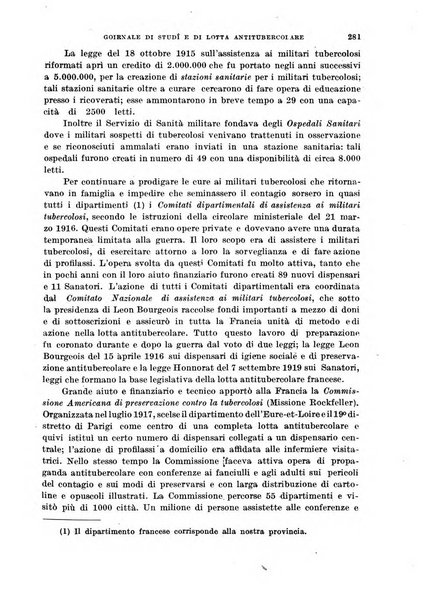 Tubercolosi giornale di studi e di lotta antitubercolare