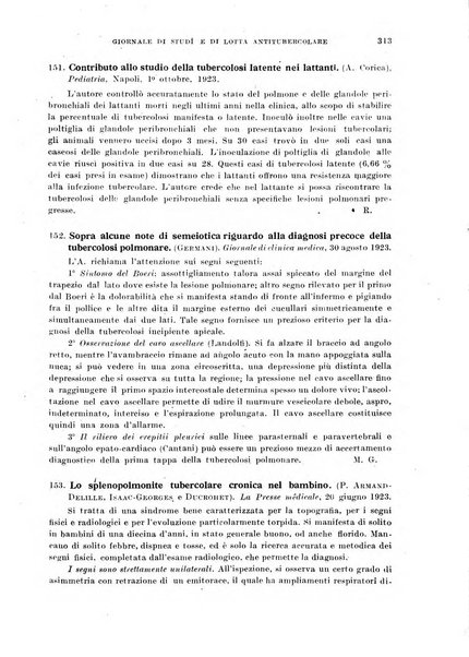 Tubercolosi giornale di studi e di lotta antitubercolare