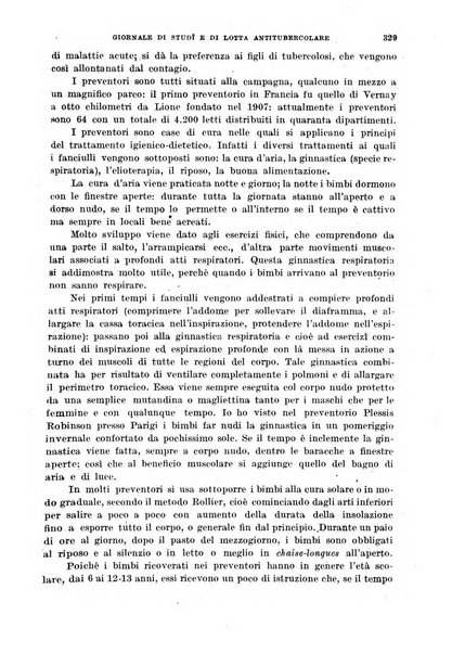 Tubercolosi giornale di studi e di lotta antitubercolare