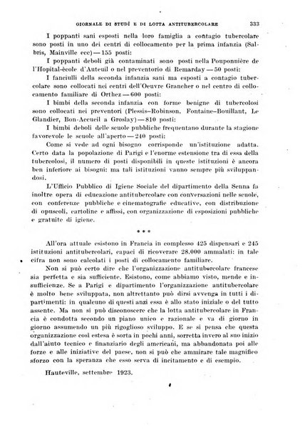 Tubercolosi giornale di studi e di lotta antitubercolare