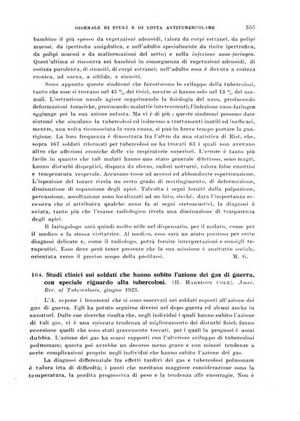 Tubercolosi giornale di studi e di lotta antitubercolare